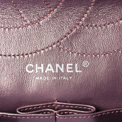 Chanel Metallic Aged Calfskin Quilted 2.55 Reissue 227 Flap Rose Fonce 5 of 9