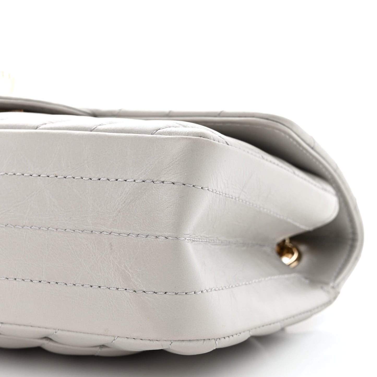 Aged Calfskin Chevron Quilted 2.55 Reissue Mini Flap Grey