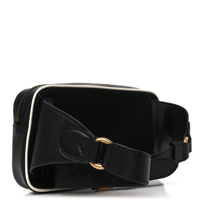 Gucci X ADIDAS Textured Dollar Calfskin Belt Bag Black 3 of 10