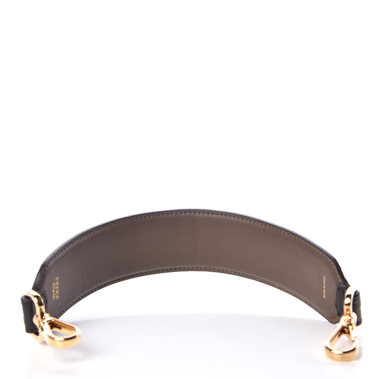 Fendi Calfskin FF 1974 Embossed Mini Strap You Maya Black 2 of 6