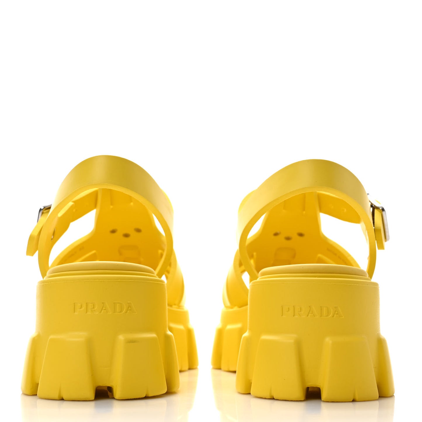 Foam Rubber Metal Triangle Logo Monolith 55mm Cage Sandals 40 Sole