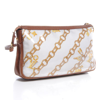 Louis Vuitton Monogram Charms Pochette Accessories Bag White 3 of 8