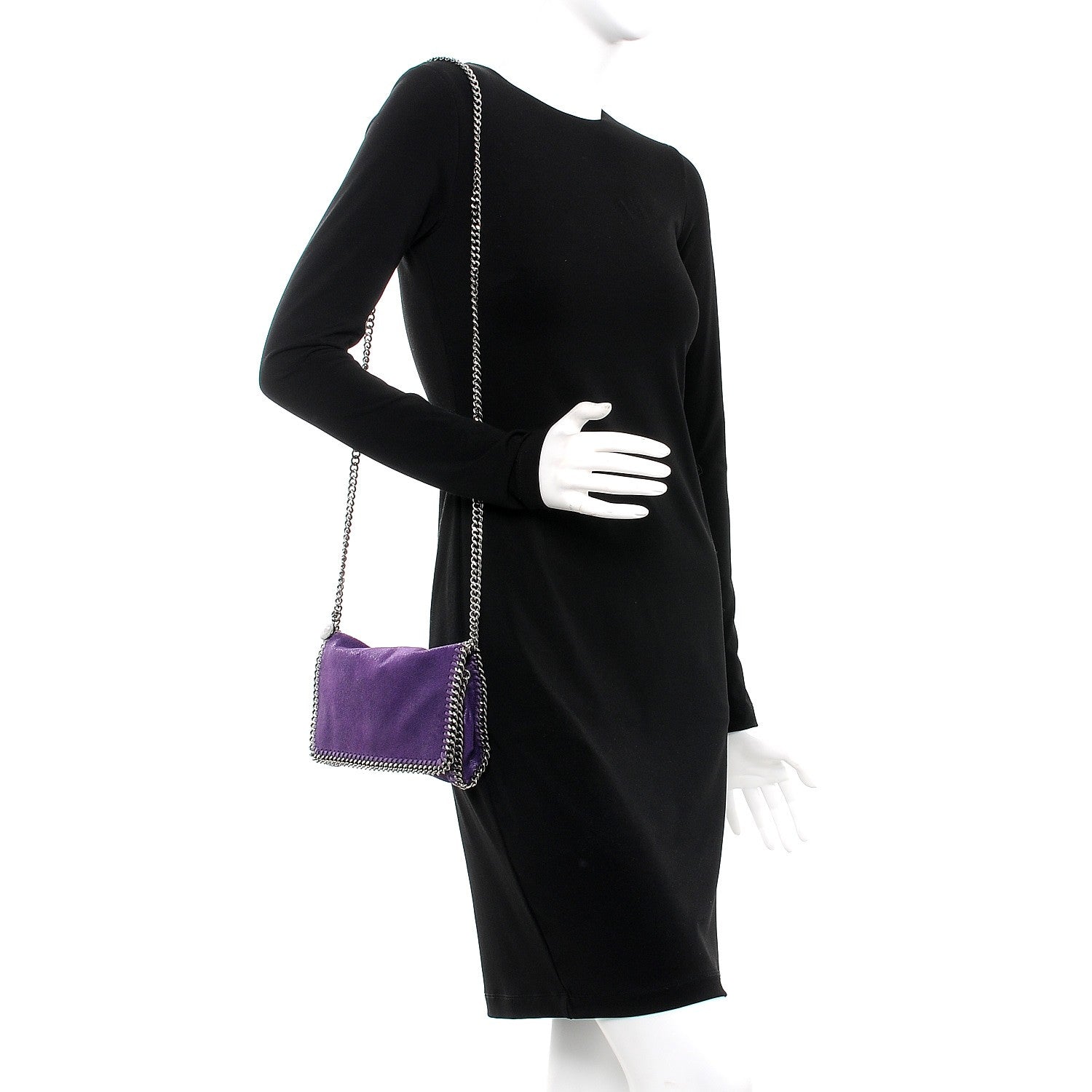 Stella McCartney Shaggy Deer Falabella Crossbody Bright Purple 2 of 8