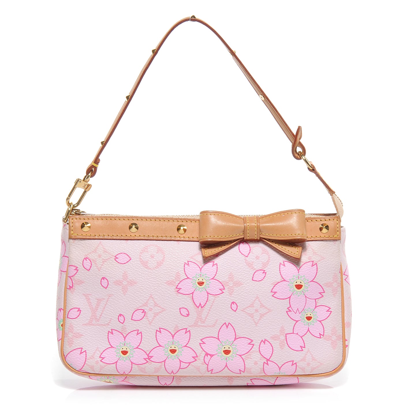 Monogram Cherry Blossom Pochette Accessories Pink