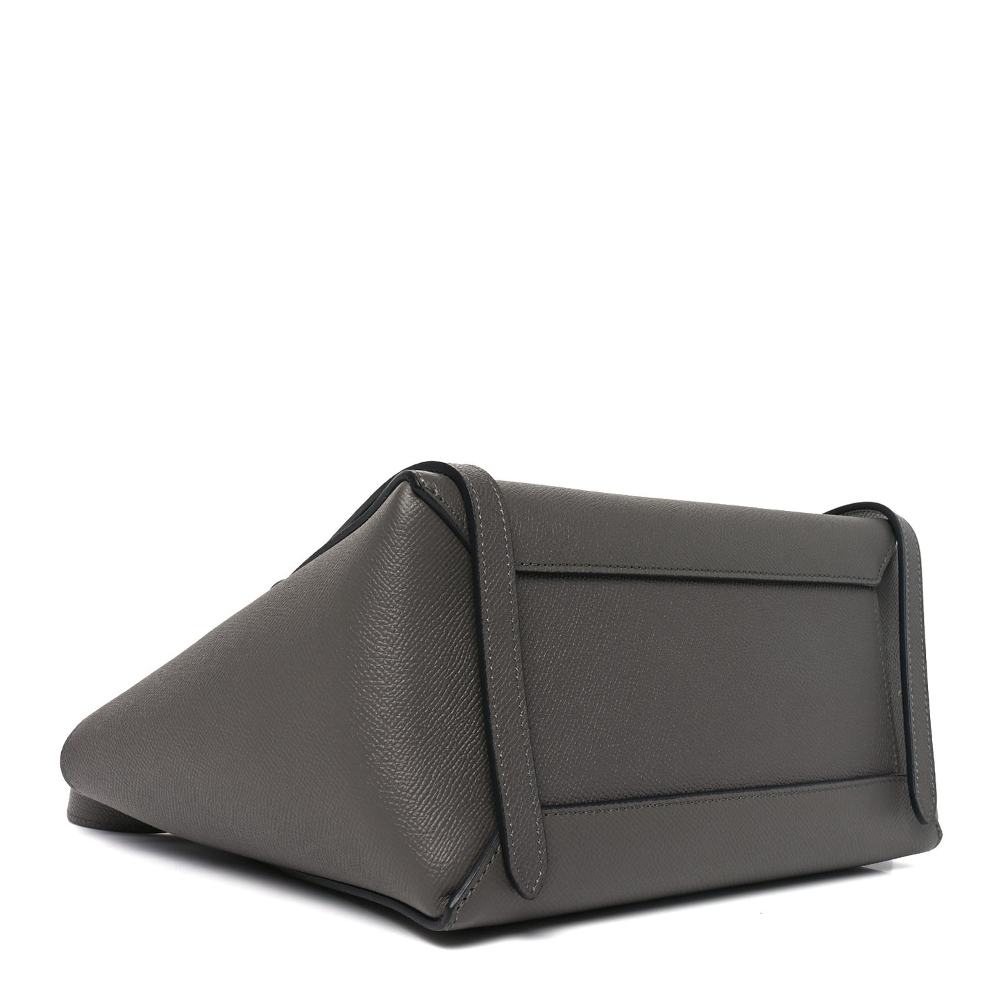Grained Calfskin Micro Belt Bag Grey