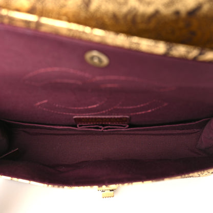 Chanel Buffalo Hand Painted Lace 2.55 Reissue 225 Flap Gold 5 of 9