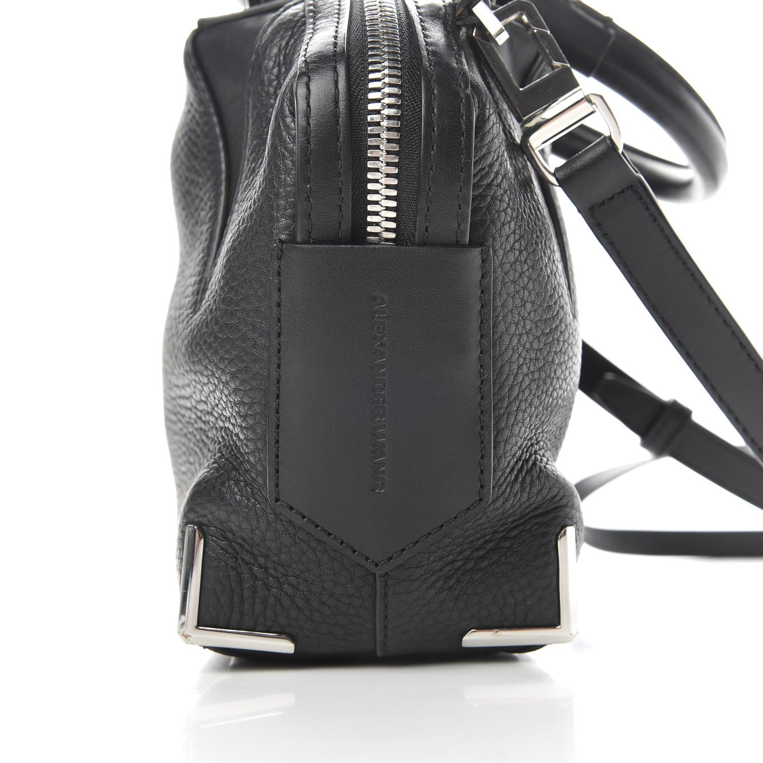 Alexander Wang Pebbled Calfskin Mini Emile Black Silver Hardware 10 of 10