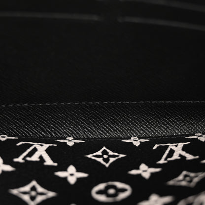Louis Vuitton Monogram Giant Crafty Zippy Wallet Creme Rouge Black 5 of 7