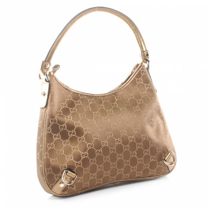 Gucci Satin Monogram Small Abbey Hobo Bronze 3 of 8