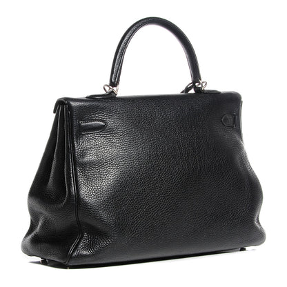 Hermes Taurillon Clemence Kelly Retourne 35 Black 22 of 27