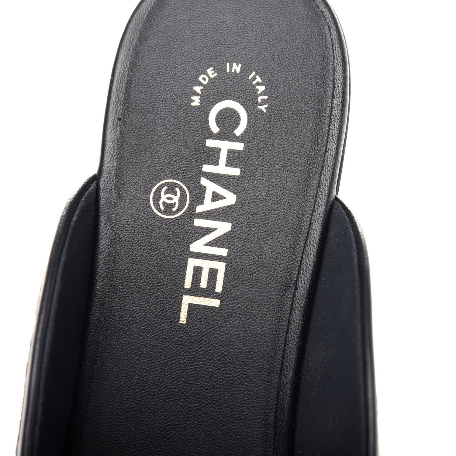 Chanel Sequin Lambskin Quilted CC Mules 41 Black 8 of 11