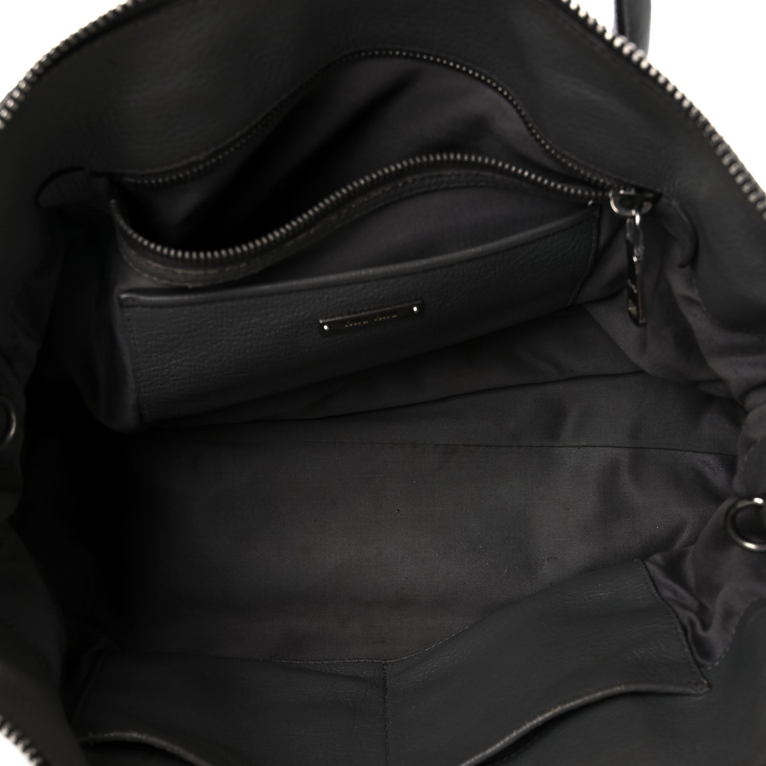 Miu Miu Goatskin Madras Zip Tote Pomice 6 of 28