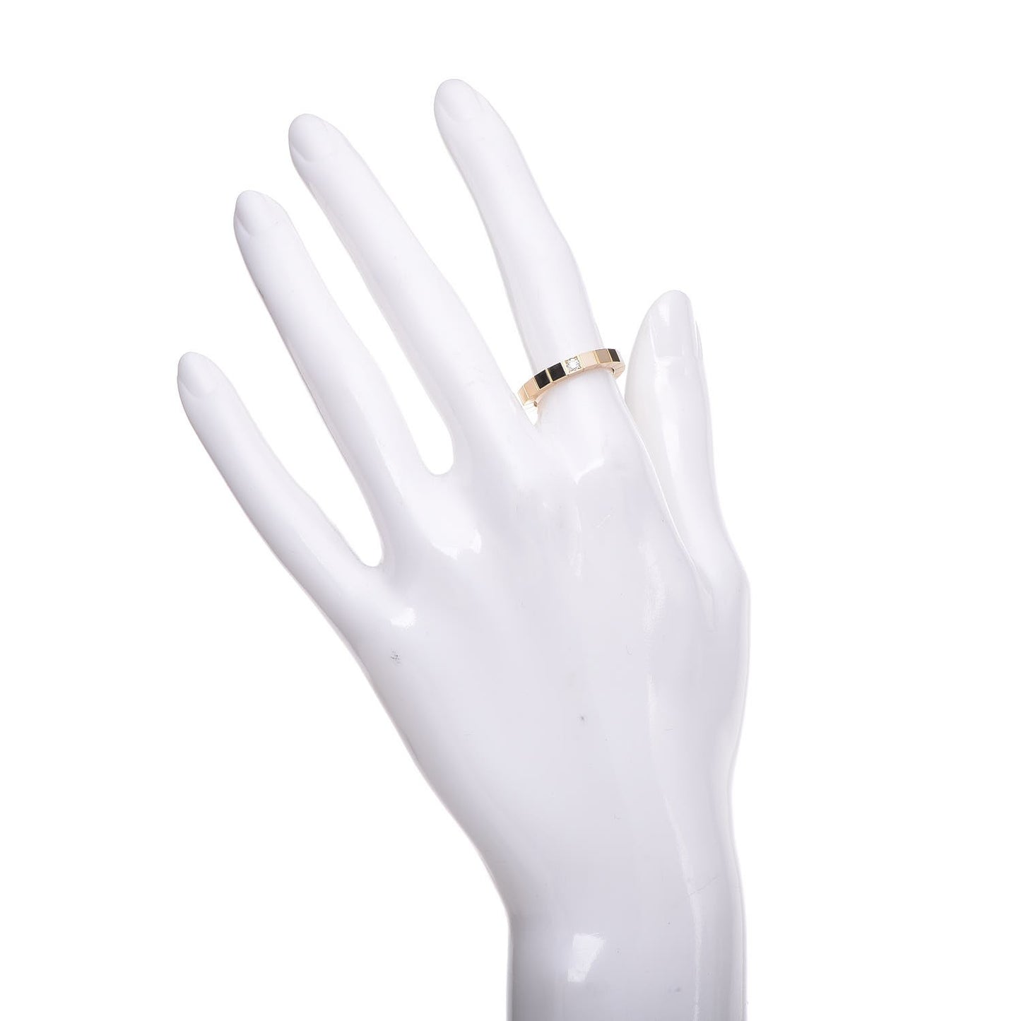 18K Yellow Gold Diamond Lanieres Ring 51 5.75