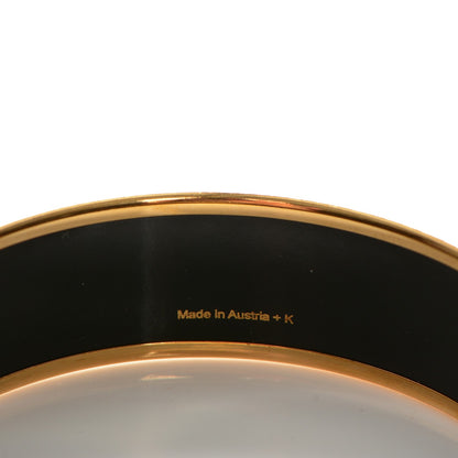 Hermes Enamel Printed De Passage a Paris Wide Bracelet 65 4 of 5