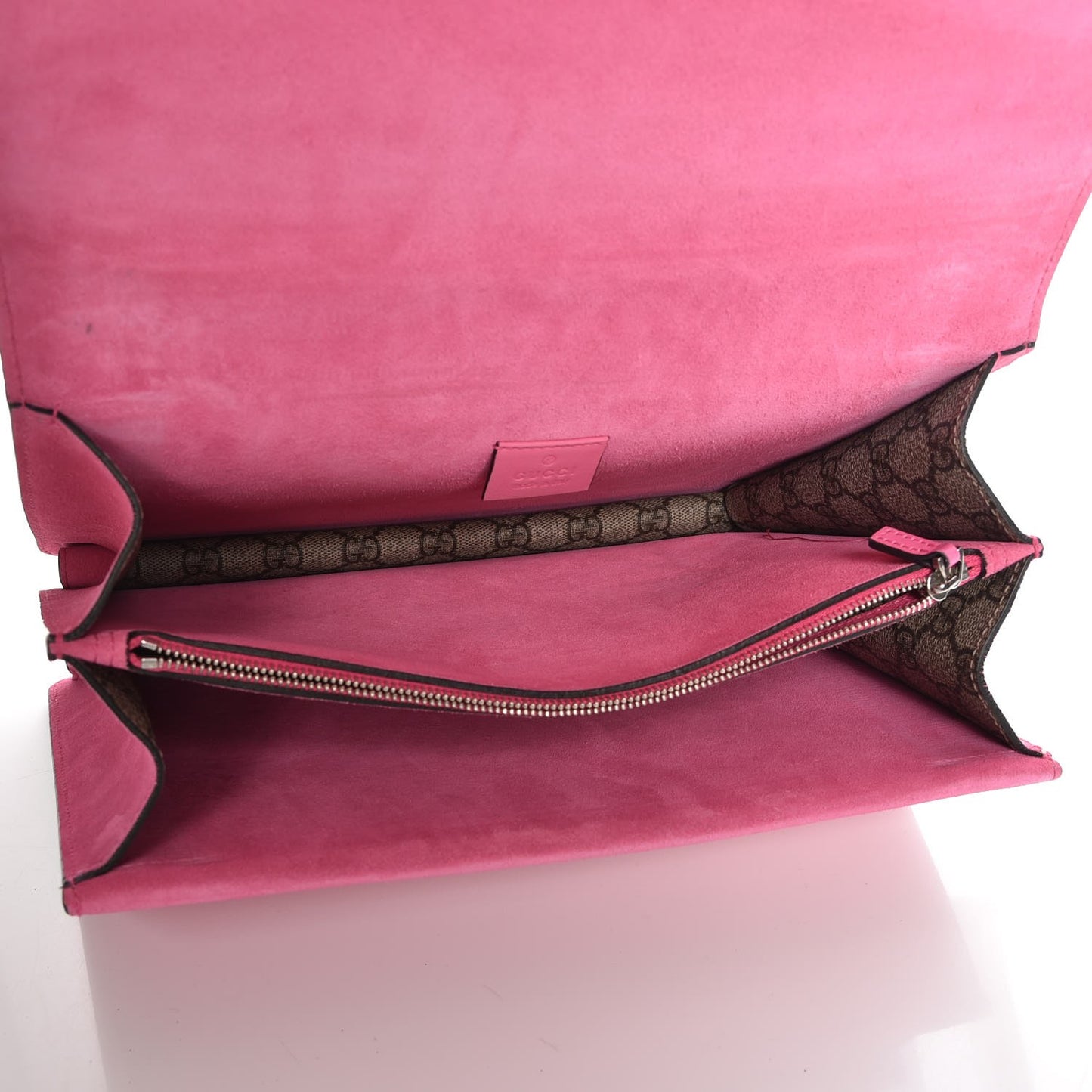 GG Supreme Monogram Suede Pierced Heart Embroidered Medium Dionysus Shoulder Bag Beige Ebony Pink Tropical Flower