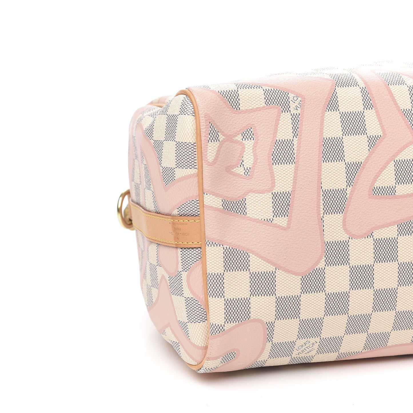 Damier Azur Tahitienne Speedy Bandouliere 30 Rose Ballerine