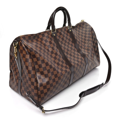 Louis Vuitton Damier Ebene Keepall Bandouliere 55 2 of 10