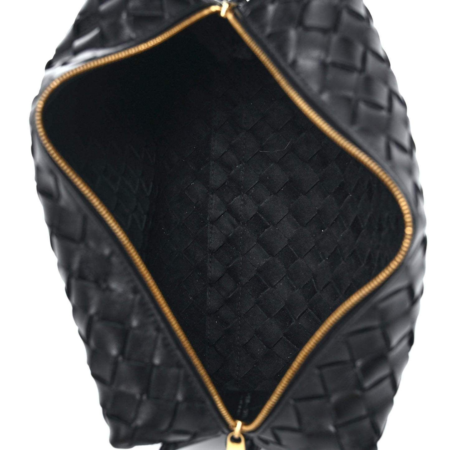 Nappa Intrecciato Medium Loop Camera Bag Black