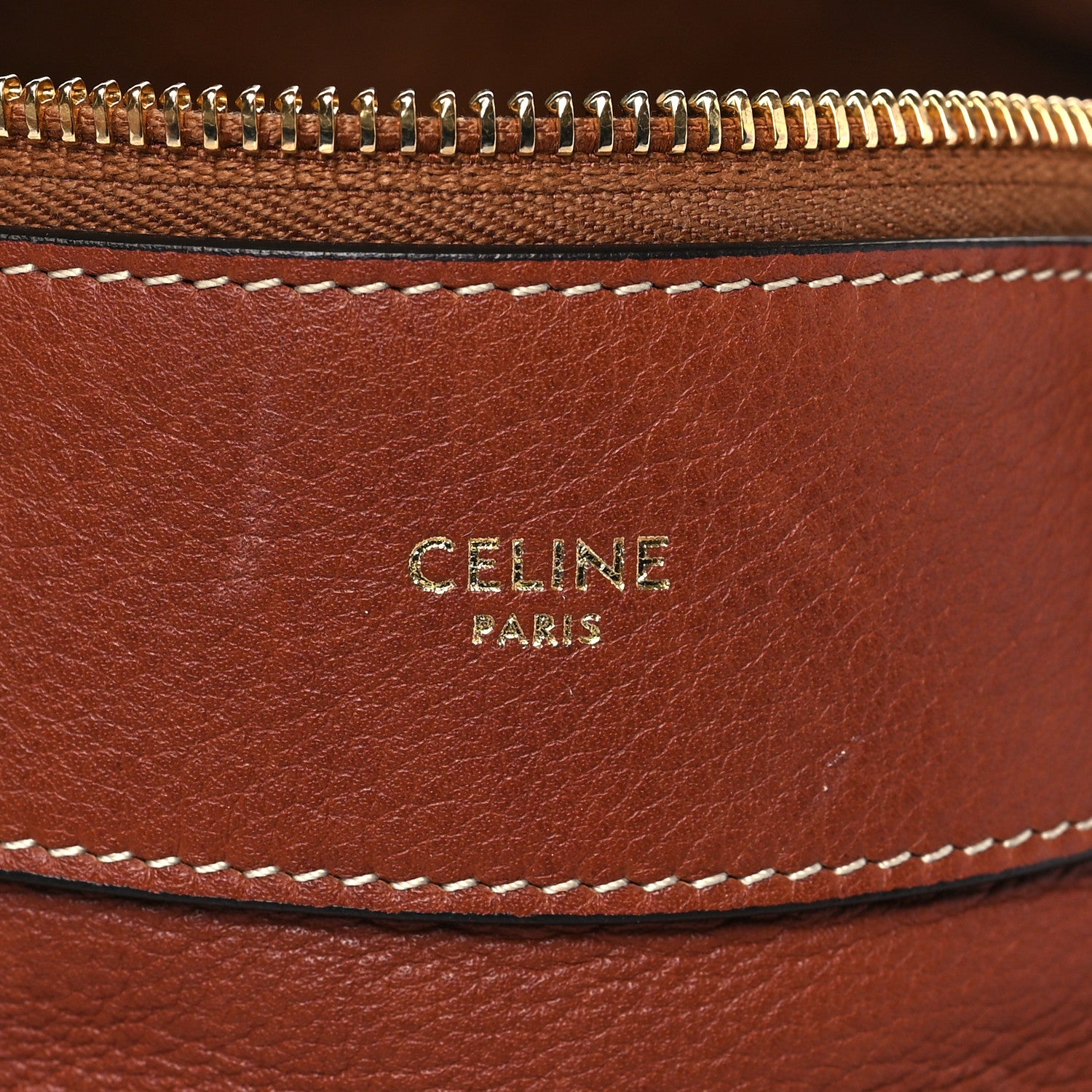 Celine Supple Calfskin Medium Romy Shoulder Bag Tan 6 of 12