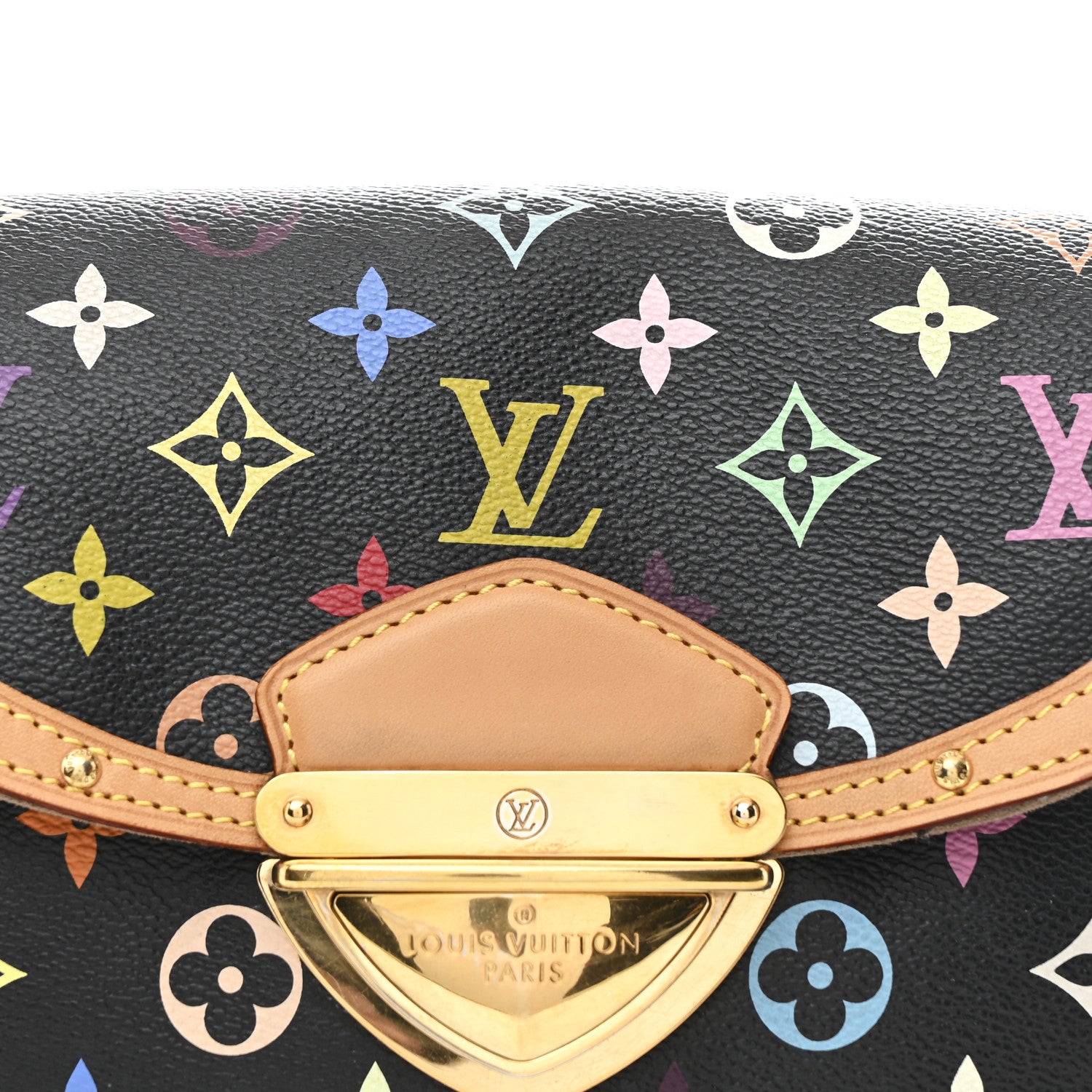 Louis Vuitton Monogram Multicolor Beverly MM Black 7 of 9