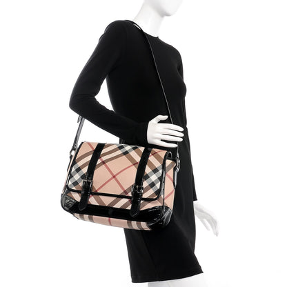 Burberry Nova Check Messenger Bag Black 2 of 12