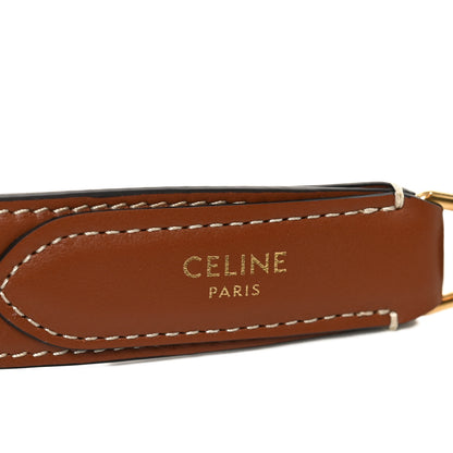 Celine Smooth Calfskin Triopmhe Studs Long Strap Tan 3 of 5