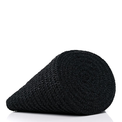 Saint Laurent Raffia Medium Panier Bag Black 4 of 9