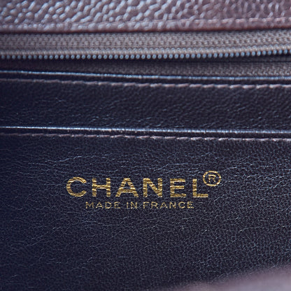 Chanel Caviar Quilted Jumbo Single Flap Brown 6 of 12