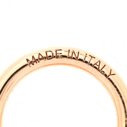 Hermes Rose Gold Plated Charms Grelot Twilly Ring 4 of 5