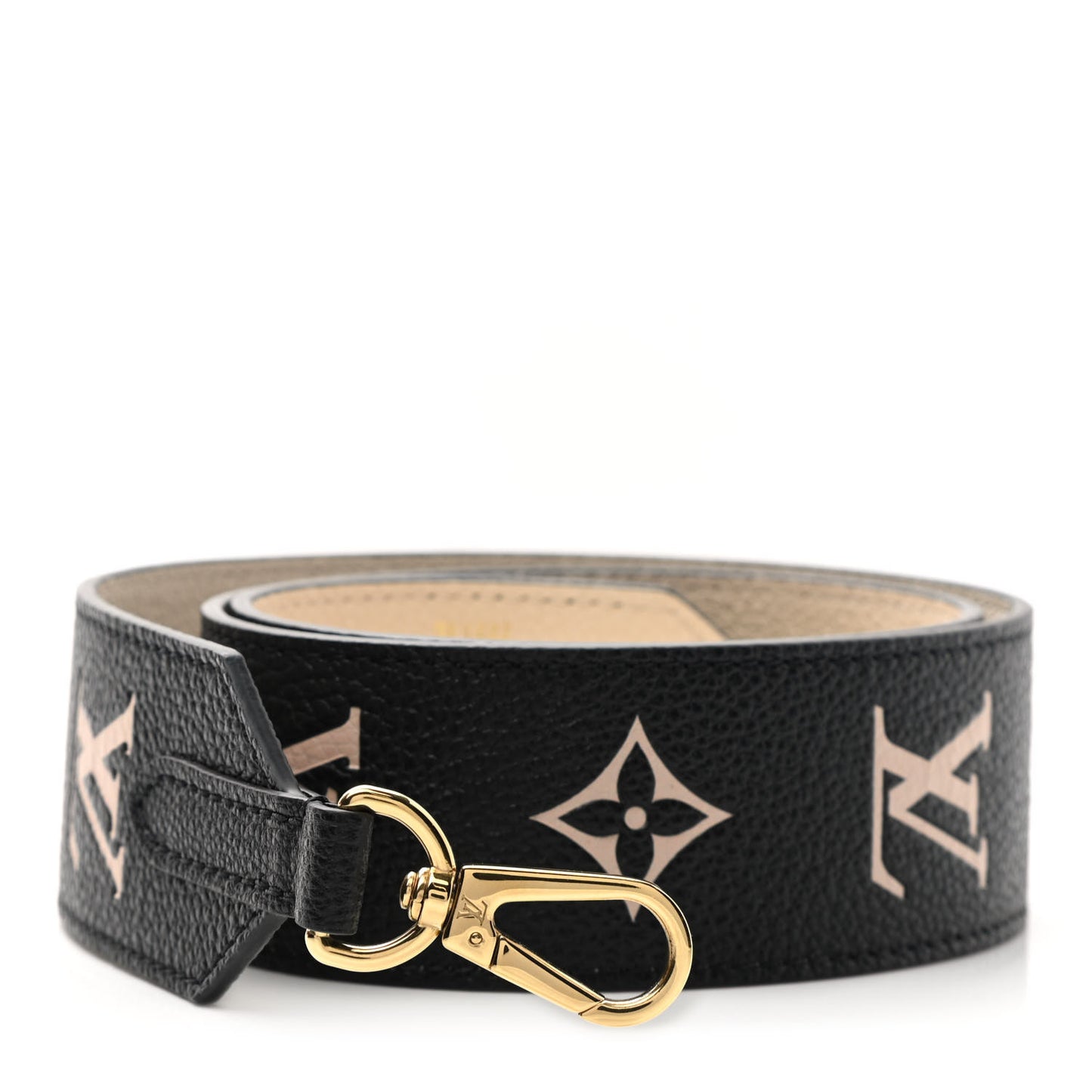 Empreinte Monogram Bandouliere Shoulder Strap Black Beige