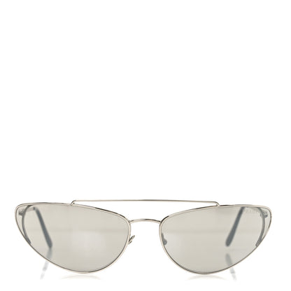 Prada Cat Eye Sunglasses SPR 62V Silver 2 of 6