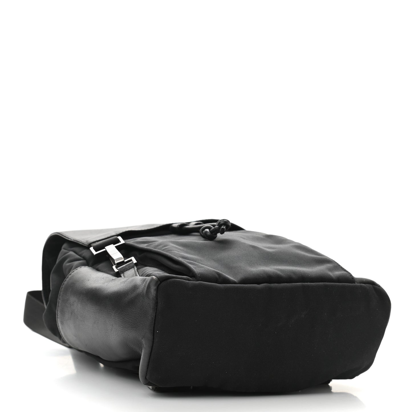 Calfskin Canvas Backpack Black