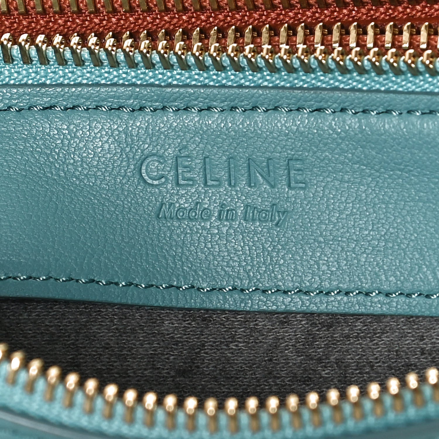 Celine Lambskin Small Multicolor Trio Crossbody Bag Antarctic 6 of 11