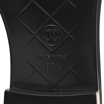 Chanel Lambskin Quilted CC Turnlock Loafers 38.5 Black 7 of 9
