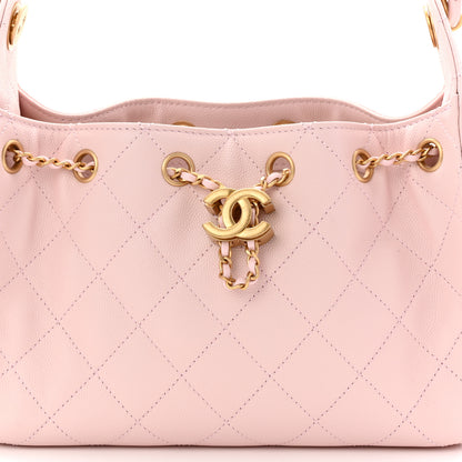 Chanel Caviar Quilted Mini Chanel 25 Handbag Light Pink 8 of 11