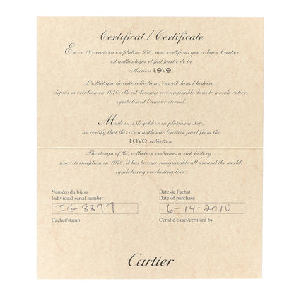 Cartier 18K Pink Gold LOVE Bracelet 17 7 of 8