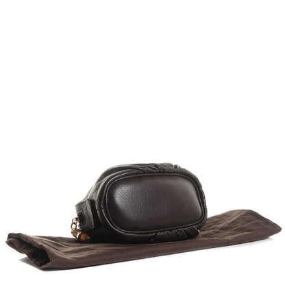 Gucci Deerskin Medium Bamboo Cosmetic Case Dark Brown 4 of 7