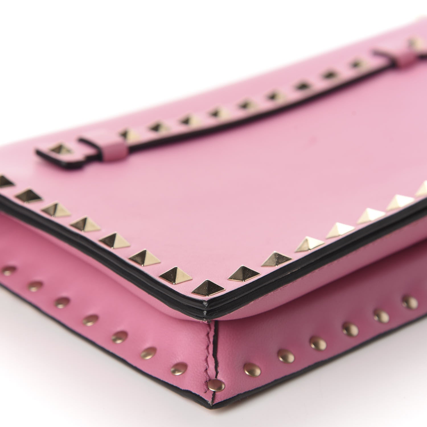 Valentino Garavani Nappa Rockstud Wristlet Clutch Ninphea 6 of 9