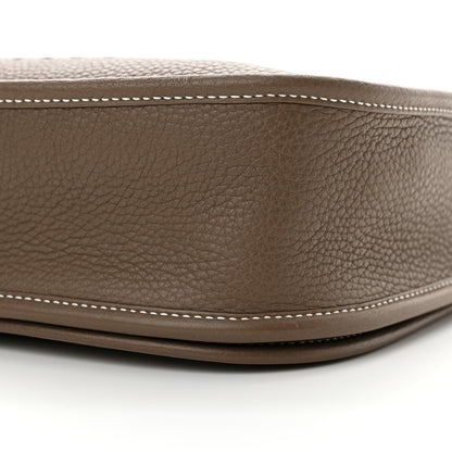 Hermes Taurillon Clemence Evelyne III PM Etoupe 10 of 12