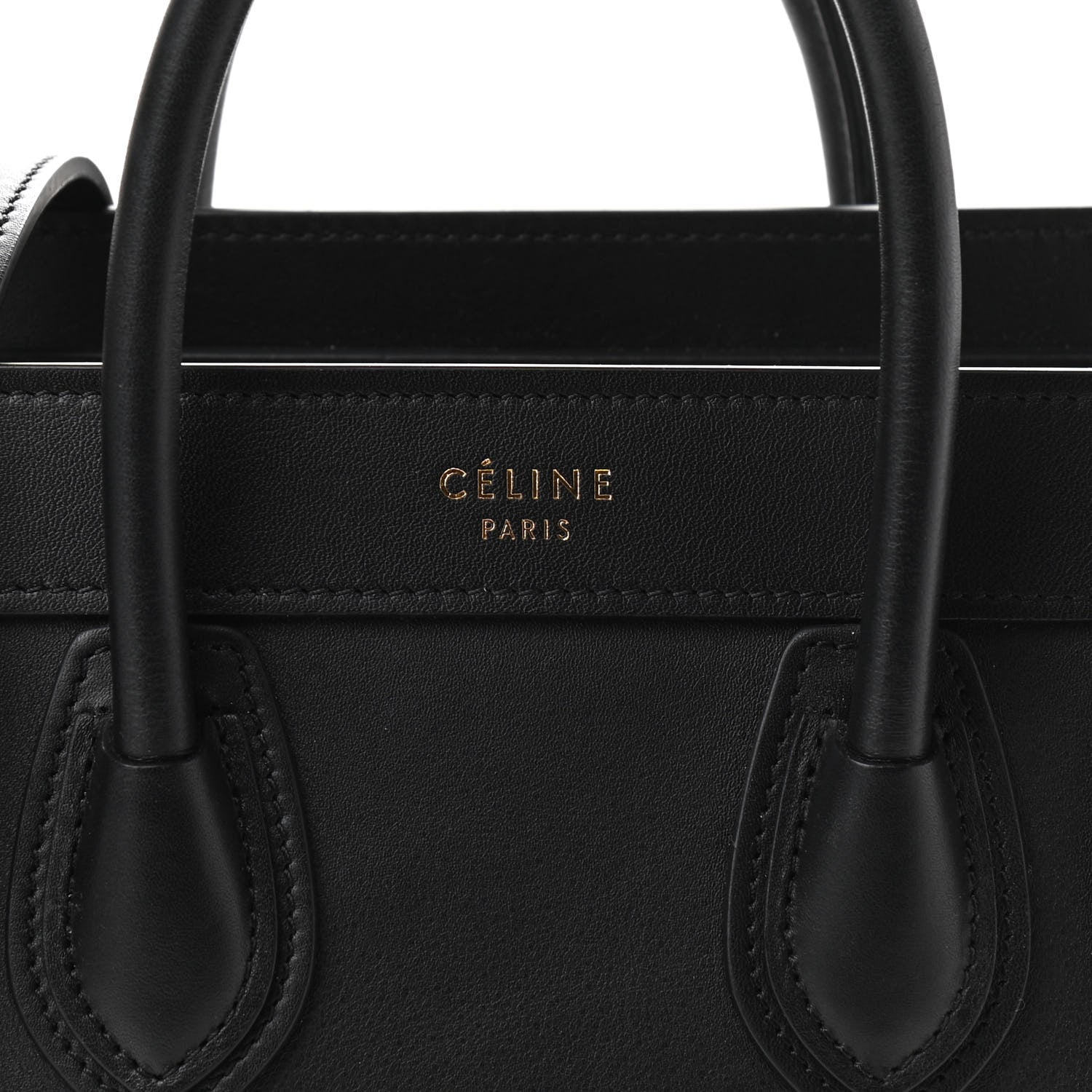 Celine Smooth Calfskin Nano Luggage Black 10 of 11