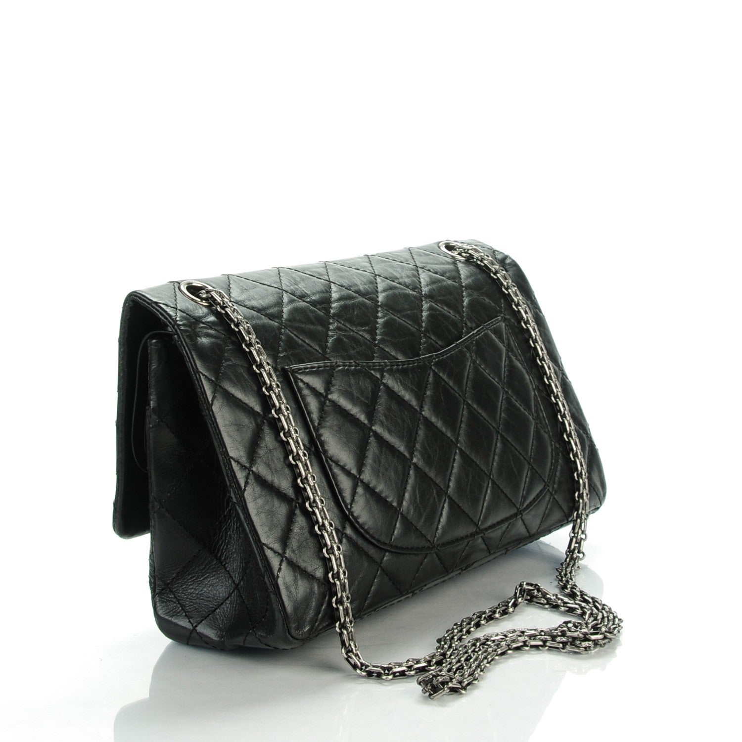 Chanel Aged Calfskin Quilted 2.55 Reissue 226 Flap Black 3 of 8