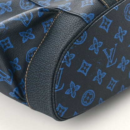 Louis Vuitton Monogram LV Record Christopher MM Backpack Blue 7 of 8