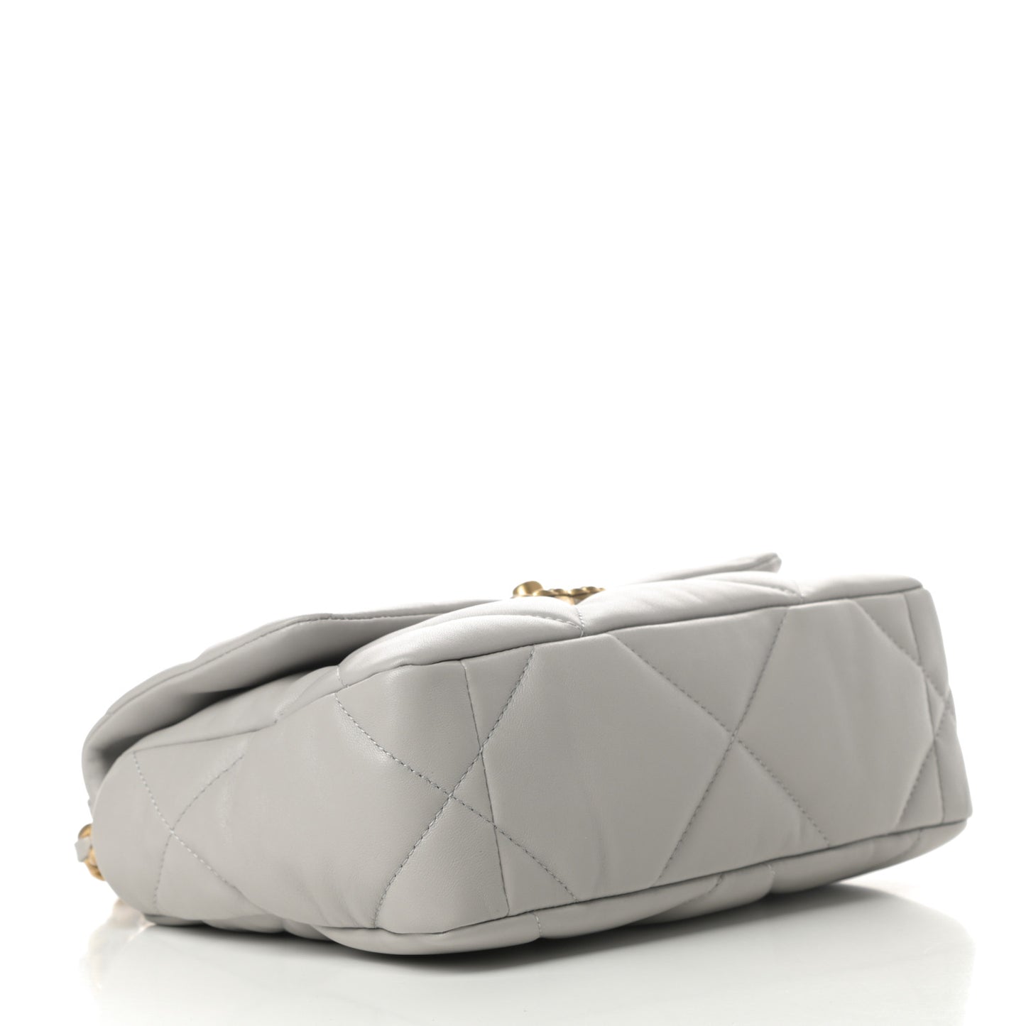 Lambskin Quilted Medium Chanel 19 Flap Grey