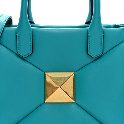Valentino Garavani Nappa Small One Stud Handbag Marine Green 7 of 9