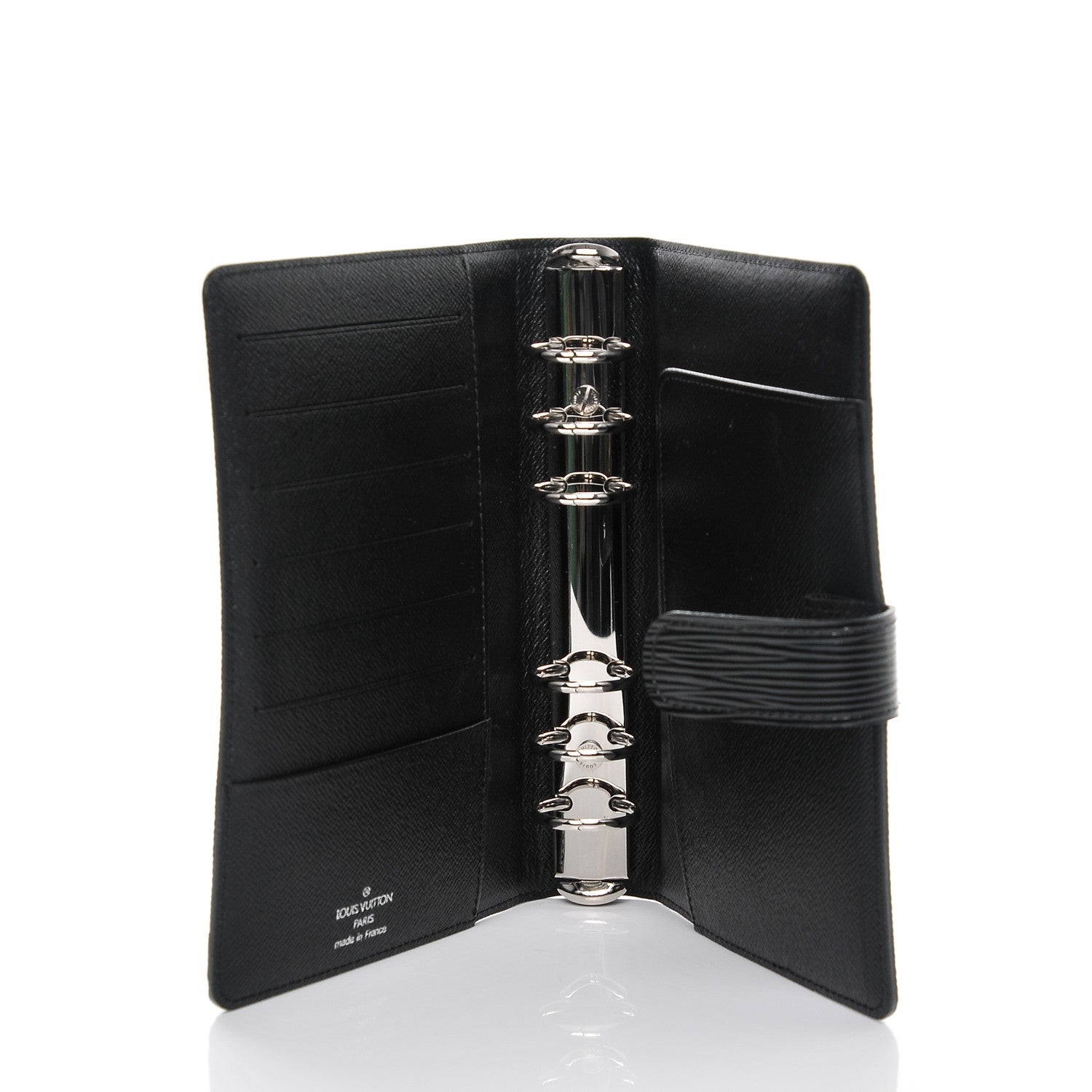 Louis Vuitton Epi Medium Ring Agenda Cover Black 5 of 6