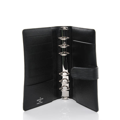 Louis Vuitton Epi Medium Ring Agenda Cover Black 5 of 6