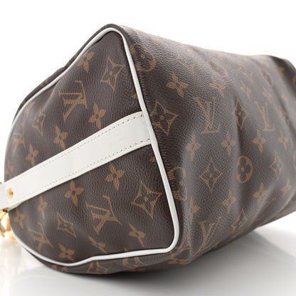 Louis Vuitton Monogram LV Match Speedy Bandouliere 25 White 8 of 11