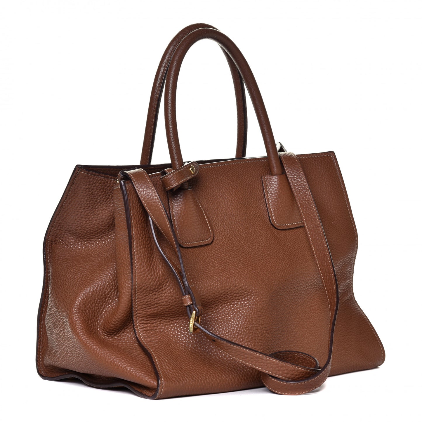 Vitello Phenix Shopping Tote Brown