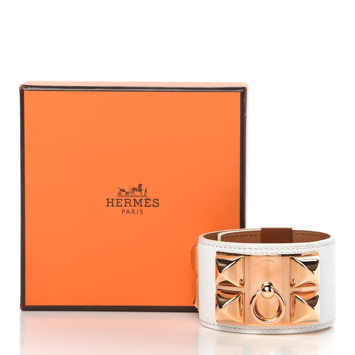 Epsom Collier de Chien CDC Bracelet T2 White