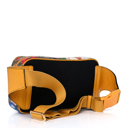 Gucci GG Supreme Monogram Flora Medium Ophidia Belt Bag Beige Multicolor Crop 3 of 13